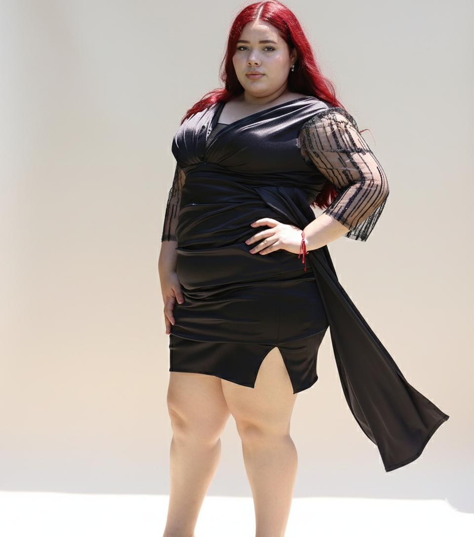 Midi Satin Dress