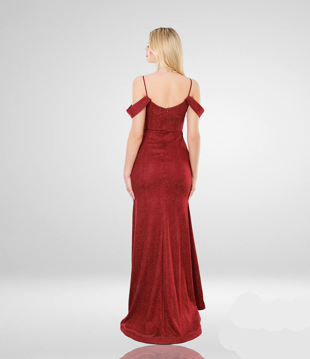 Shimmer Off-Shoulder Mermaid Evening Gown