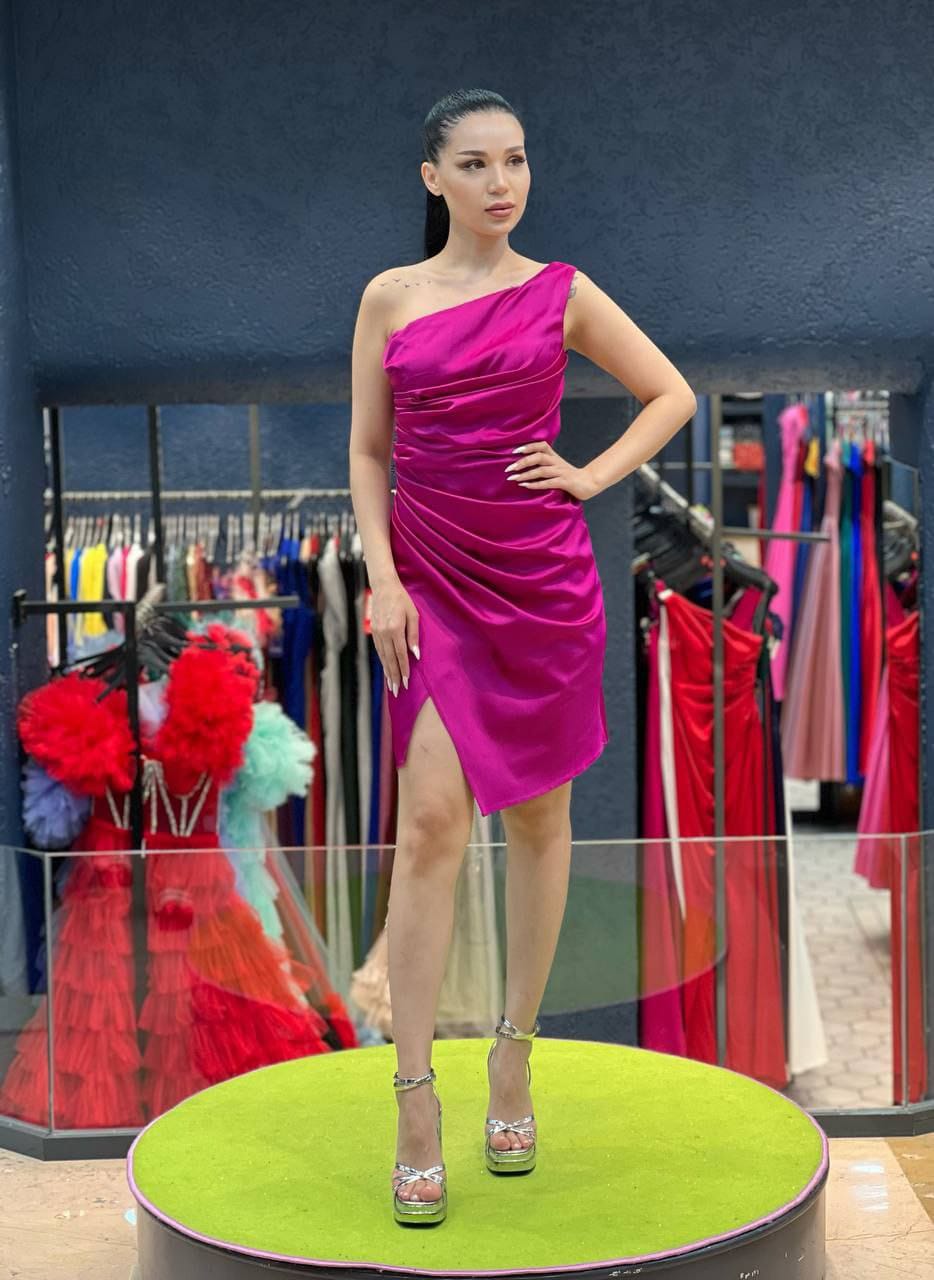 Asymmetric  Short Dress