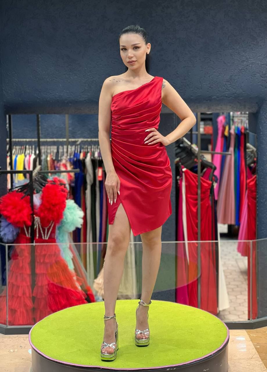 Asymmetric  Short Dress