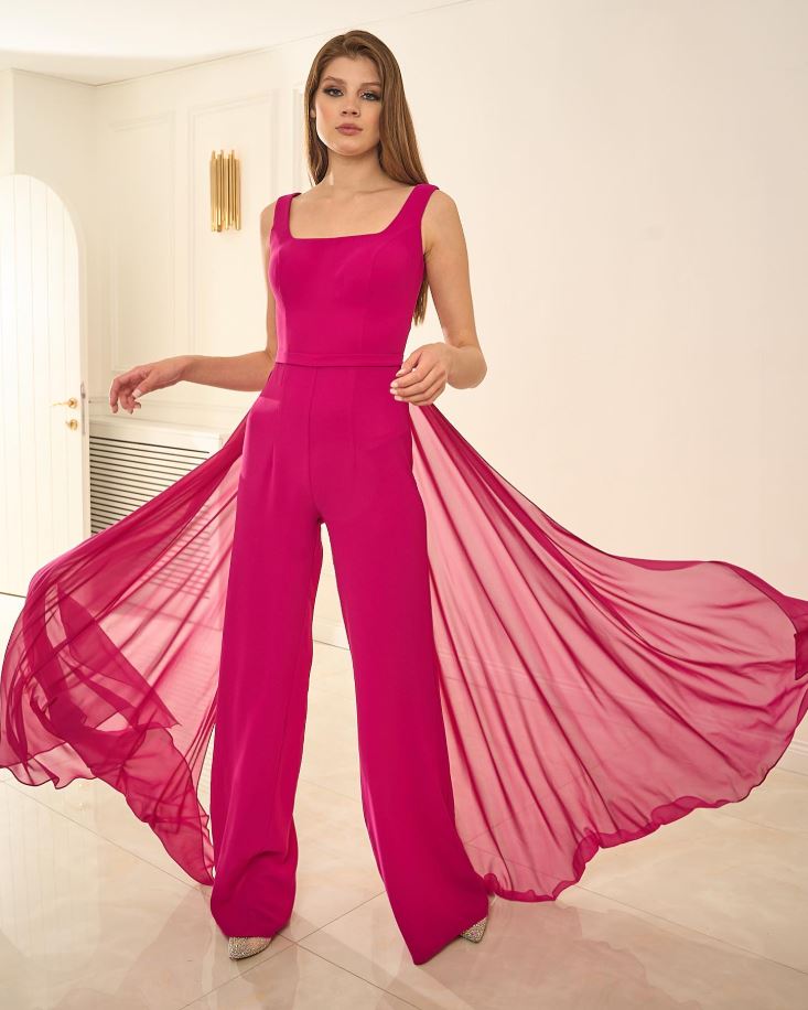 SLEEVELESS SATIN JUMPSUIT