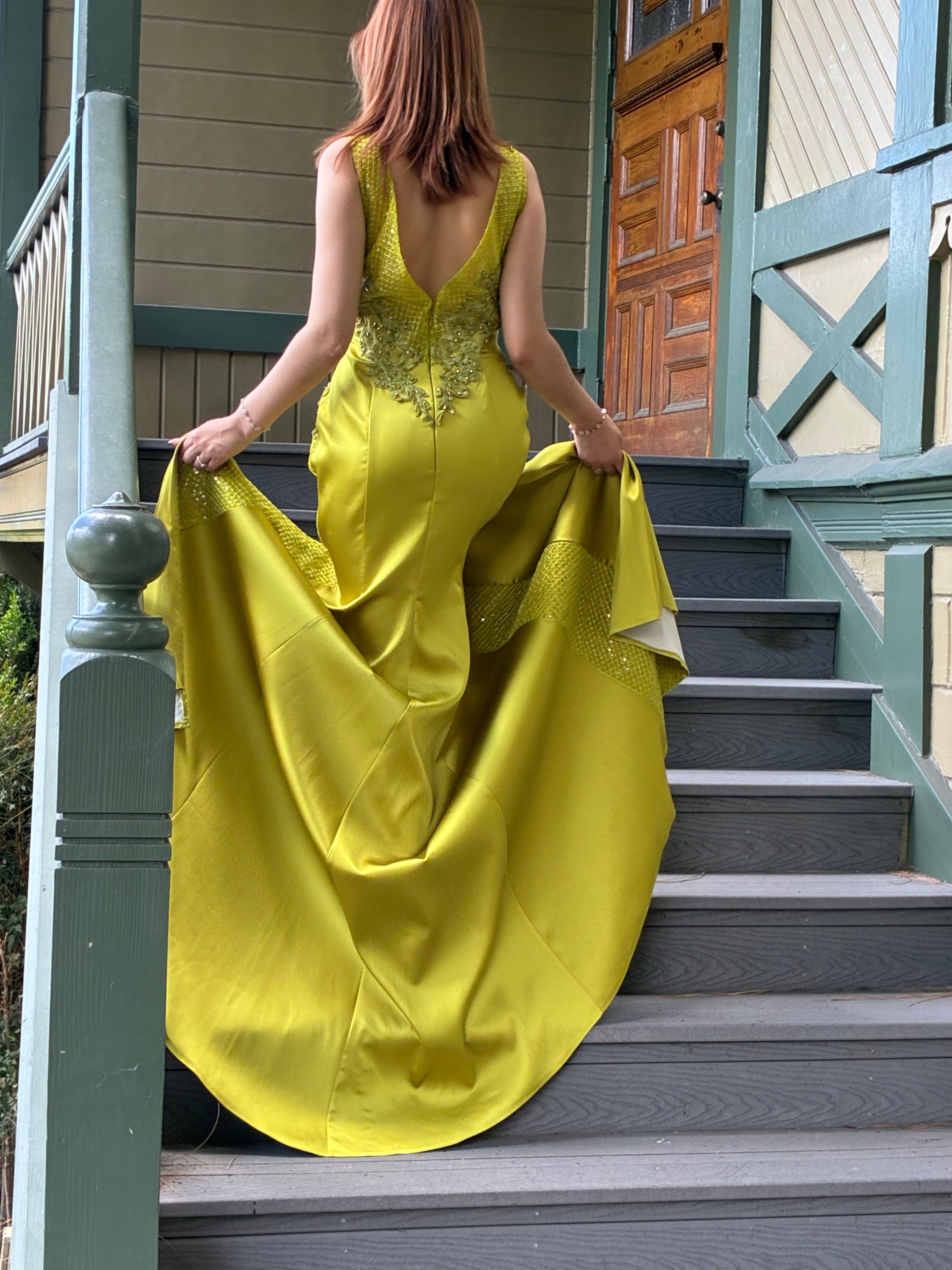 Gold Embroidered Gown